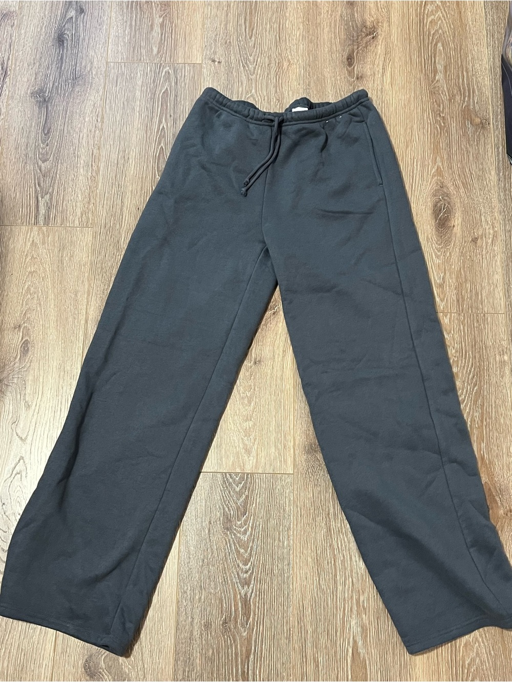 urban behaviour wide leg grey sweatpants